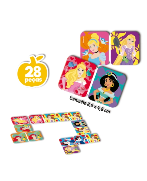 Jogo Toyster Super Kit Princesa Disney Dominó, Jogo De Memória E