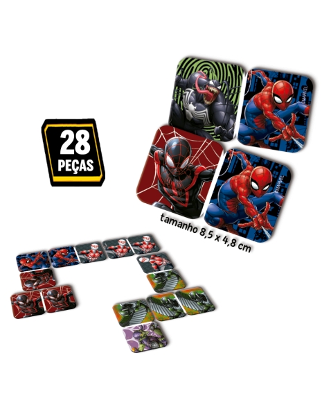 Super Kit Homem Aranha com 3 Jogos - Toyster - Jogo de Dominó