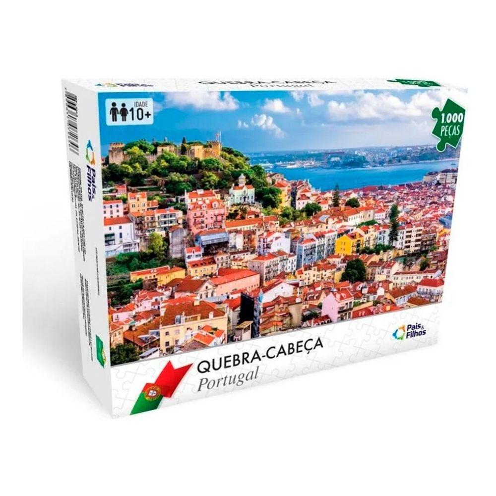 Quebra Cabeça Portugal Grande 1000 pçs 54x74 cm Puzzle Jogo