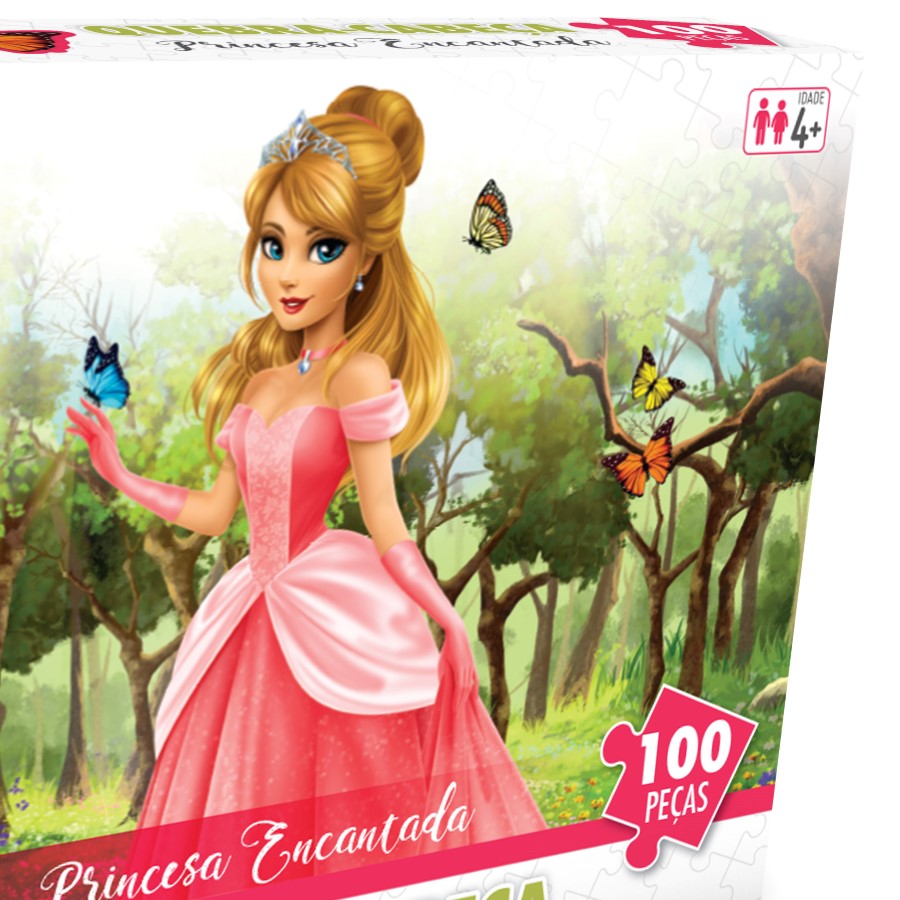 QUEBRA-CABEÇA 100 PÇS - PRINCESAS