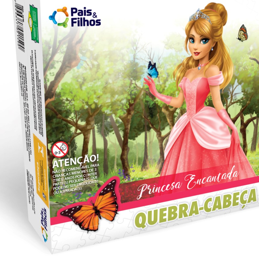 Quebra-Cabeça Princesa Encantada - 100 Pcs