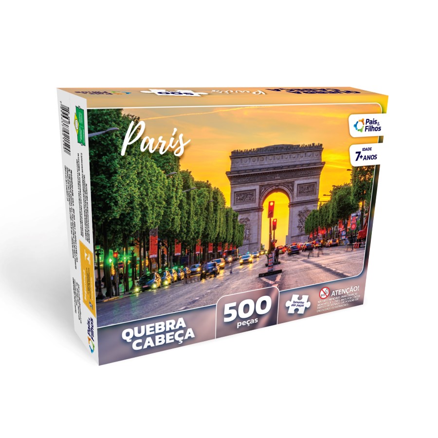 Jogo Quebra Cabeça Paris França 500 Peças - Nig Brinquedos