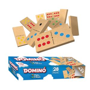 Jogo Educativo Dominó A ao Z 31 Peças Madeira Pais e Filhos – DreamToys