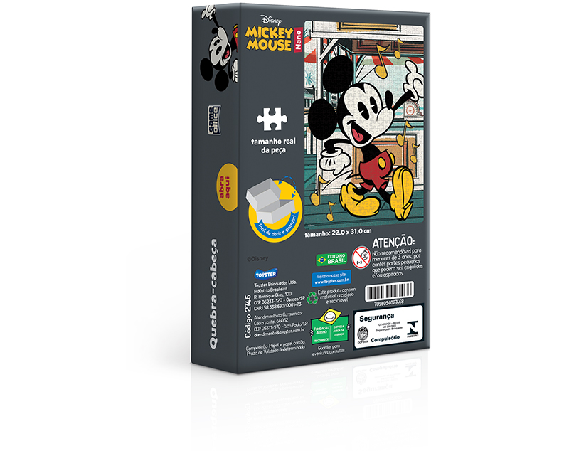 Quebra-cabeça Mickey Mouse 500 peças - Importados Lili