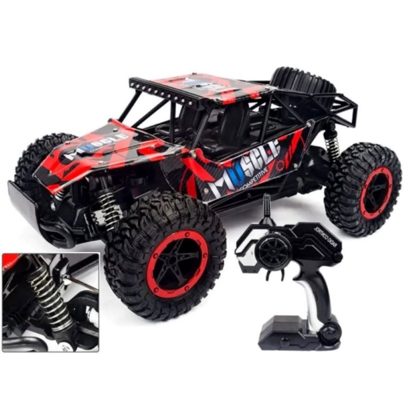 Carrinho Controle Remoto Grande Recarregavel Off Road 1/16