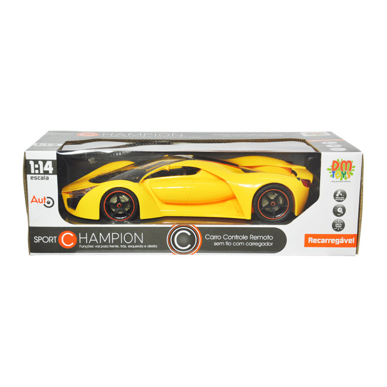 Carro Sport Com Controle Remoto Sem Fio - Dm Toys