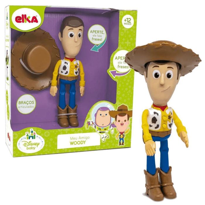 Boneco Articulado Elka Disney Pixar Toy Story Meu Amigo Woody
