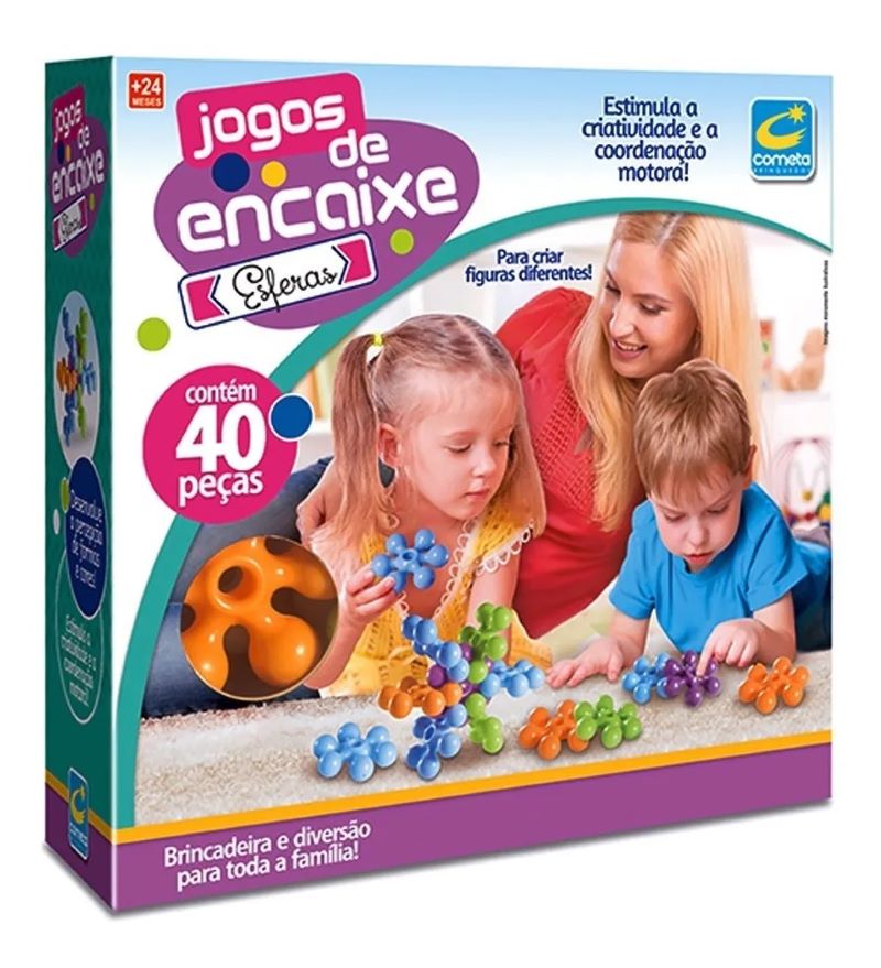 Jogo De Encaixe Brinquedo Bloco De Montar Peças Grandes