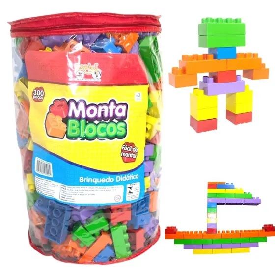 Blocos De Montar Infantil Brinquedo Didático 1000 Peças Melhor Preço