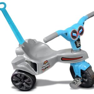 Triciclo Infantil Jet Herói de Ferro com Empurrador Kepler
