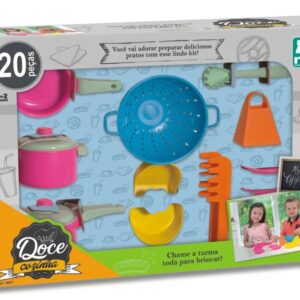 Brincadeira de Casinha Doce Cozinha 20 Peças Nig